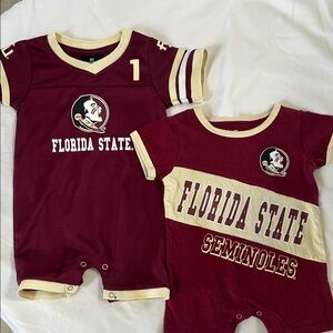 FSU Florida State Seminoles Baby Romper Set of 2